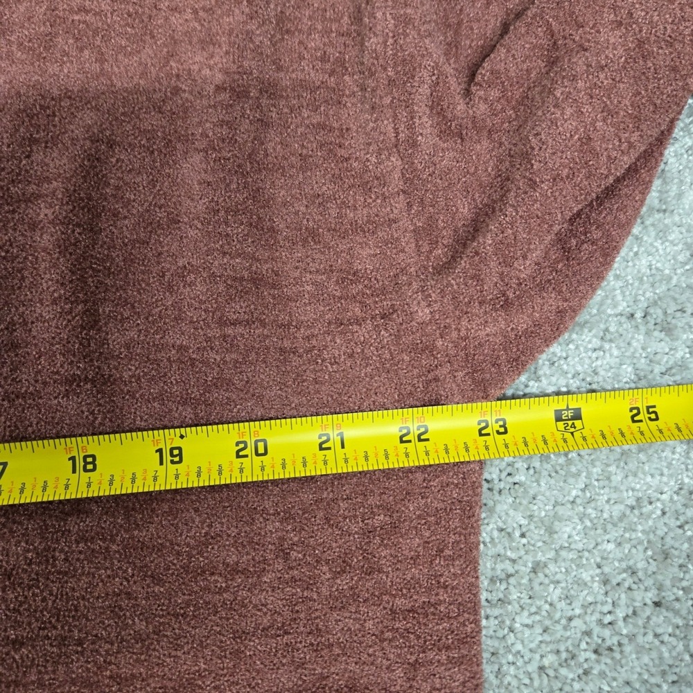 Barefoot Dreams CozyChic Ultra Lite V-Neck Pullover Sweater SOFT Mauve Size  L/P - Picture 6 of 10